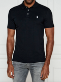 KOSZULKA POLO RALPH LAUREN  CZARNA POLÓWKA LYCRA SLIM STRETCH MESH
