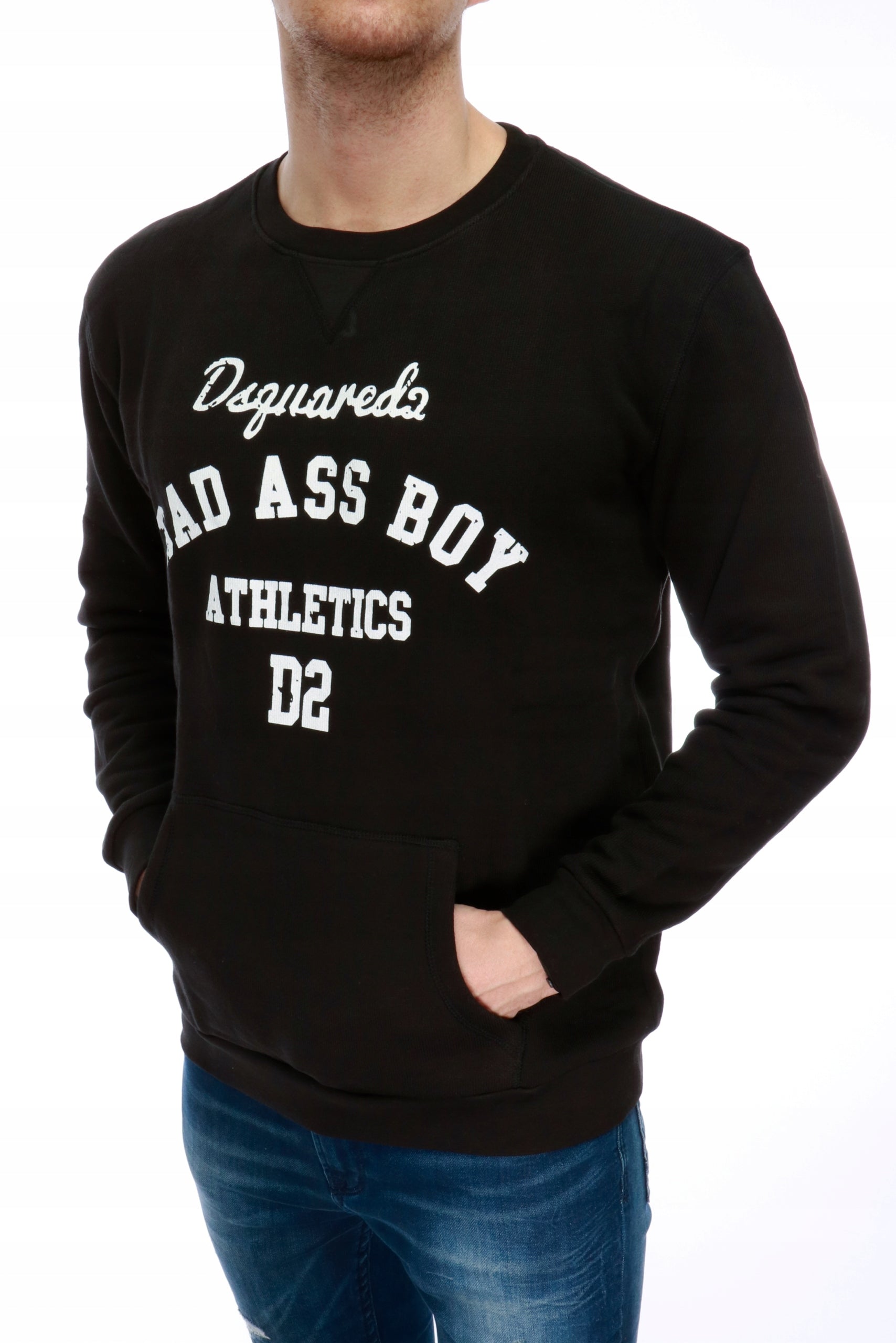 SWEATSHIRT DSQUARED DSQUARED2 BLACK BAD BOY
