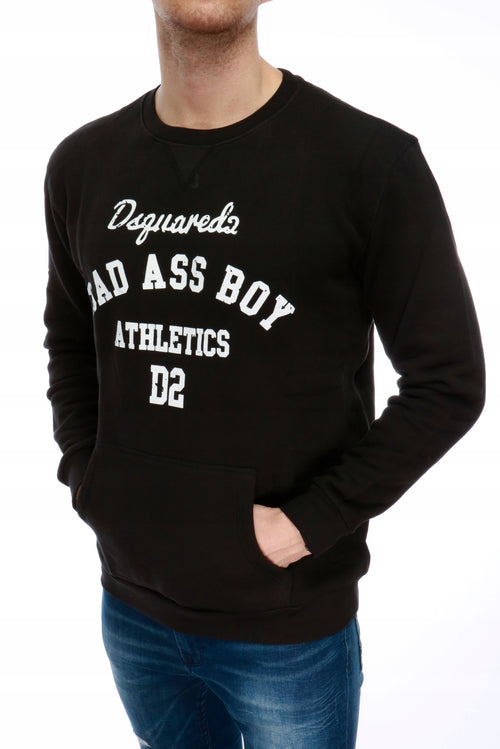 BLUZA DSQUARED DSQUARED2 CZARNA BAD BOY