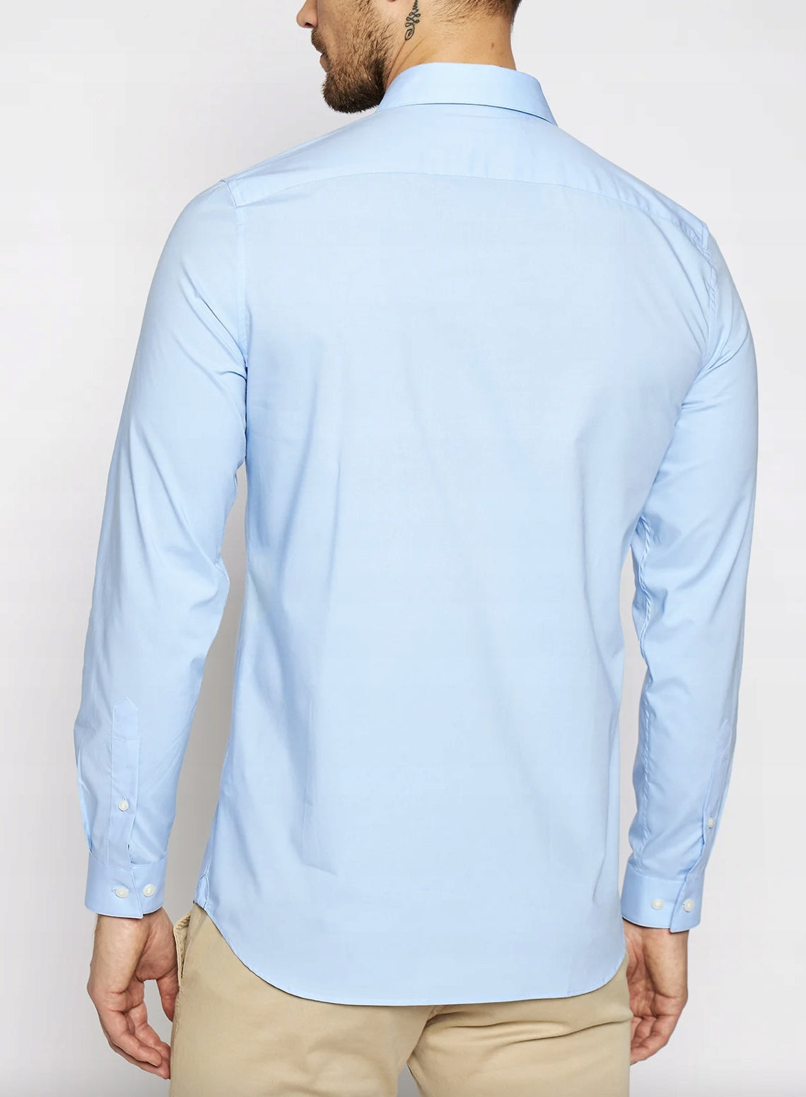 LACOSTE PREMIUM SLIM FIT SHIRT SKY BLUE