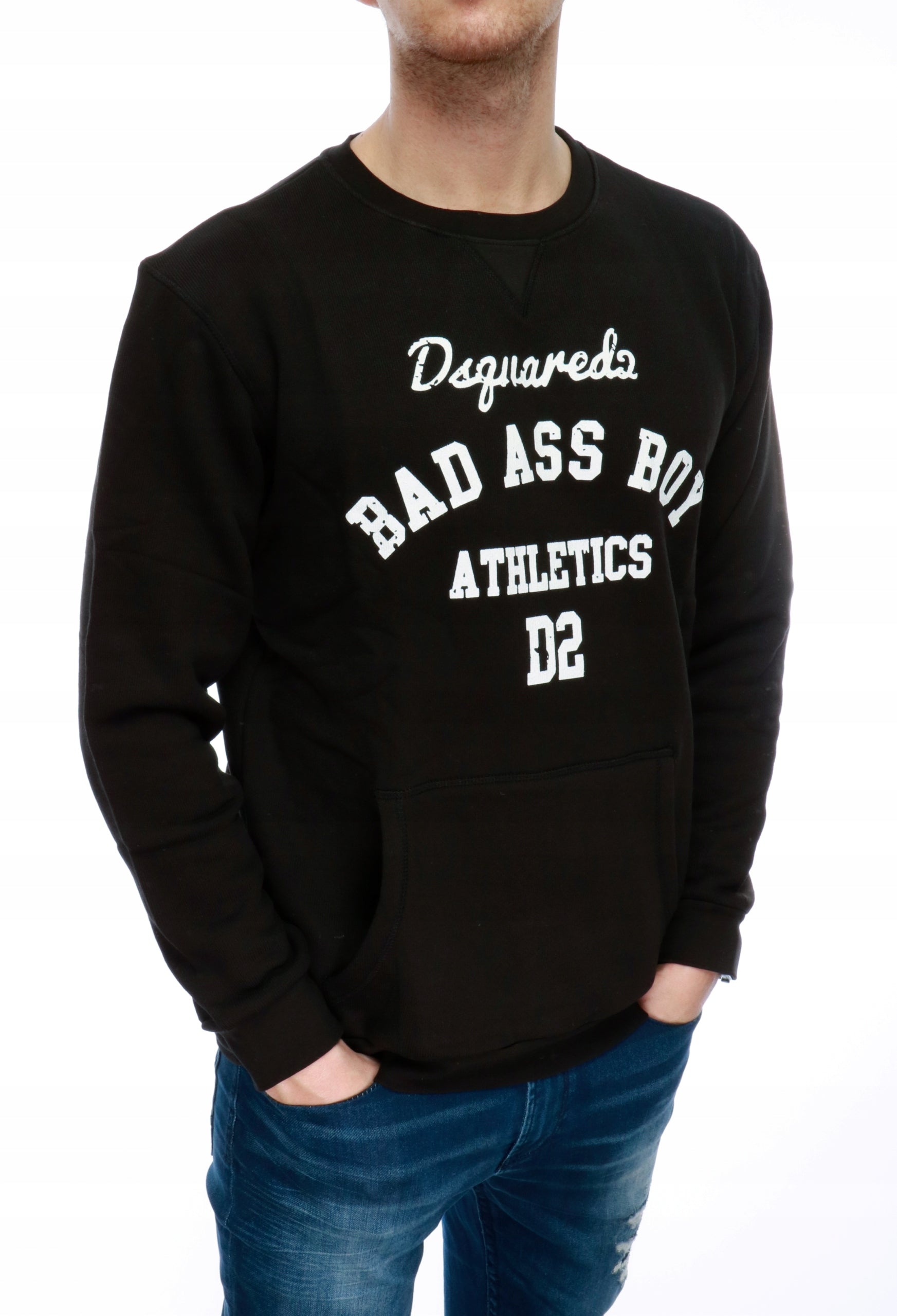 SWEATSHIRT DSQUARED DSQUARED2 BLACK BAD BOY
