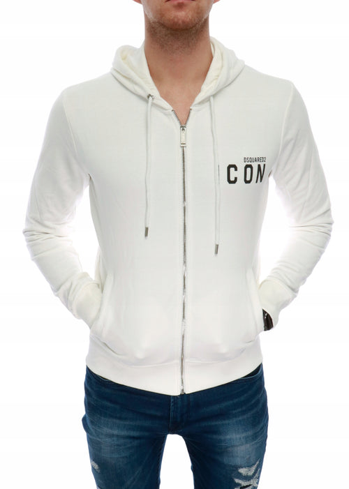 DSQUARED DSQUARED2 ICON WHITE SWEATSHIRT