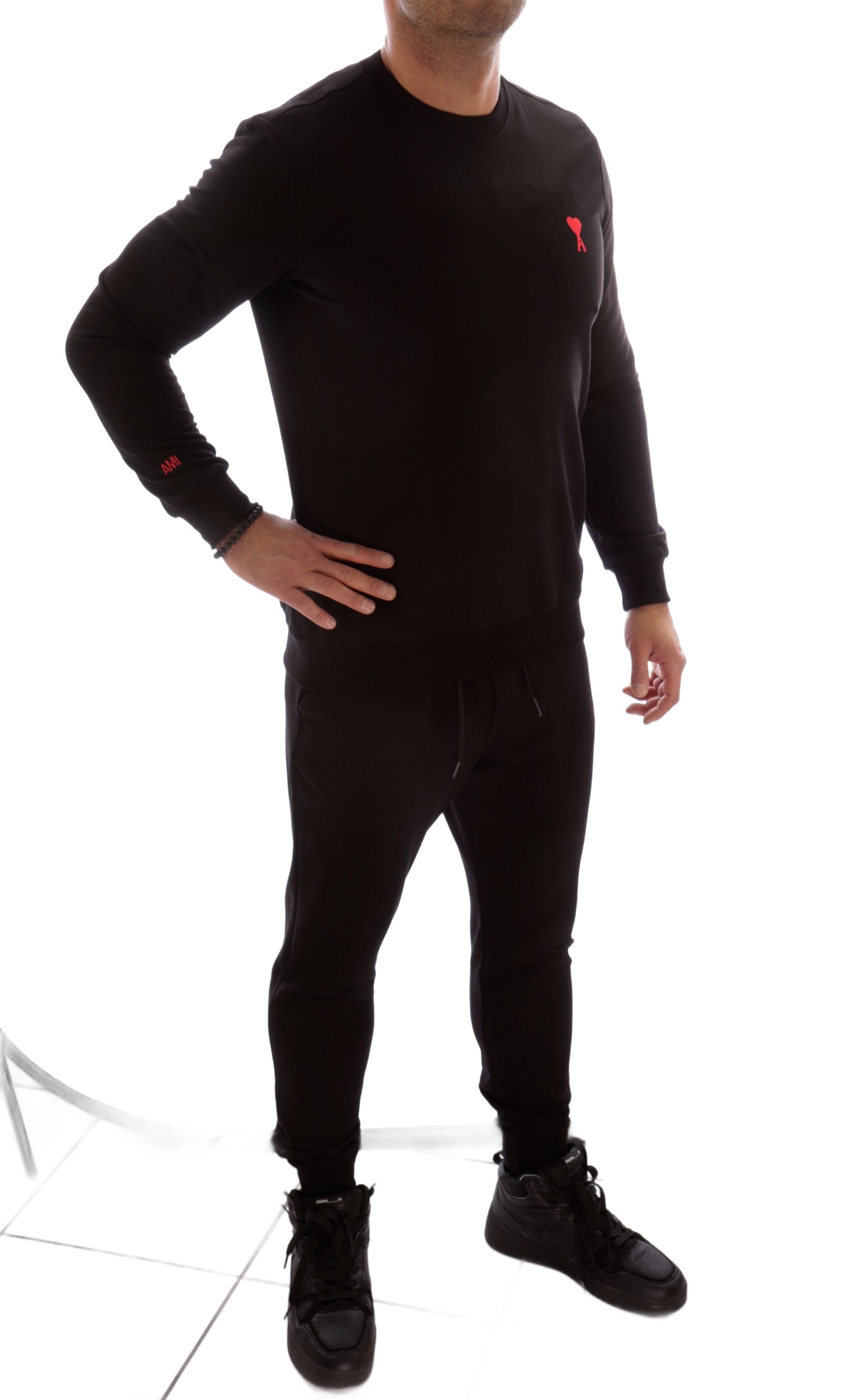 KOMPLET DRESOWY DRESY AMI PARIS SLIM CZARNY