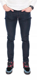 SPODNIE VERSACE TAYLOR SLIM FIT LOGO DARK DENIM