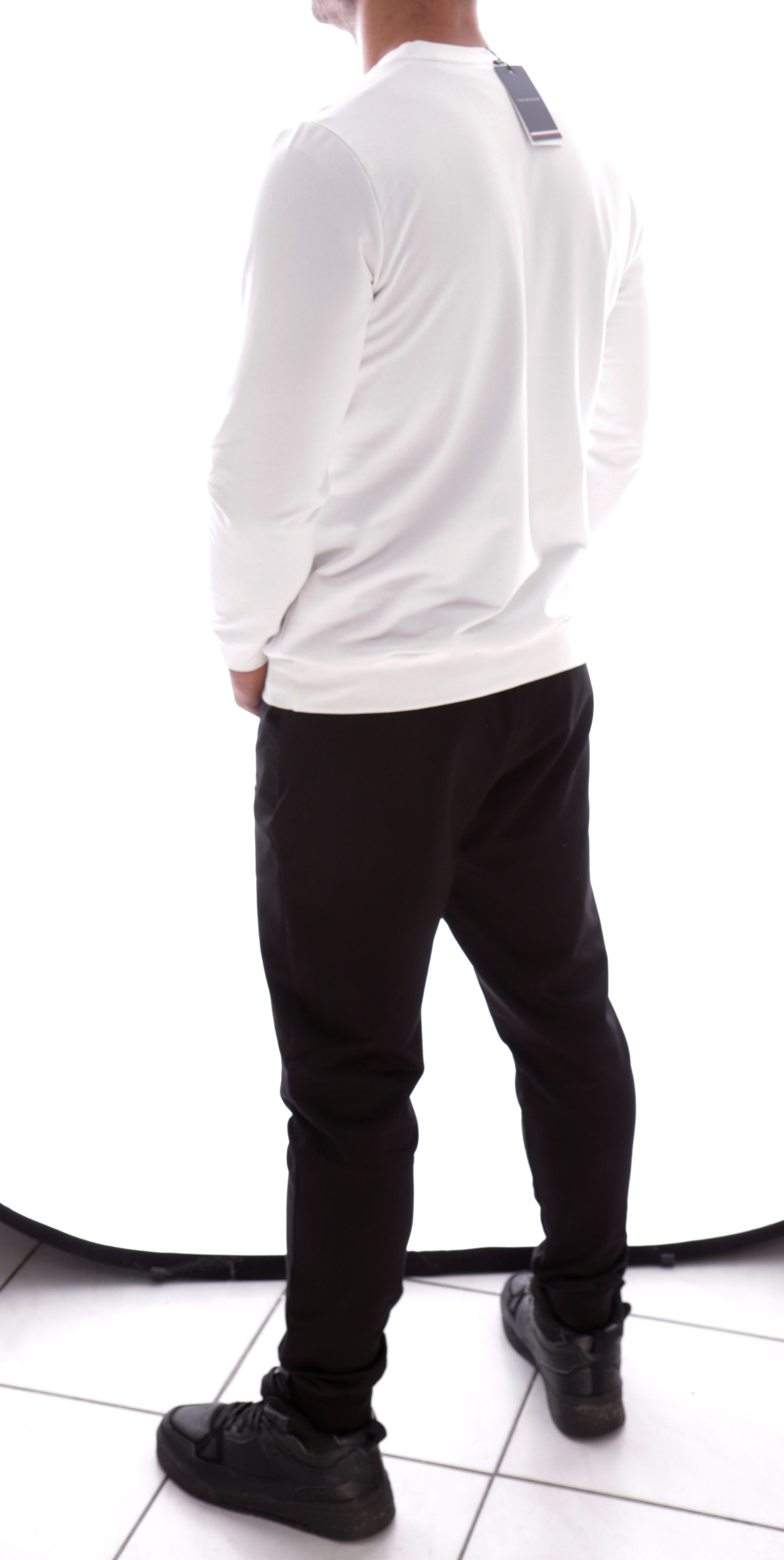 TOMMY HILFIGER COMPLETE TRACKSUIT BLACK WHITE