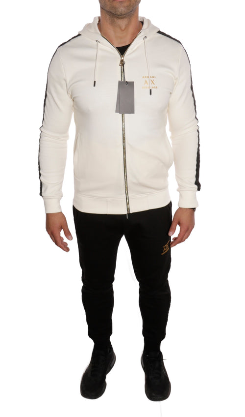 ARMANI EXCHANGE SLIM SWEATSUIT BLACK AND WHITE