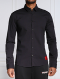 KOSZULA HUGO BOSS SLIM FIT LYCRA GRANATOWA