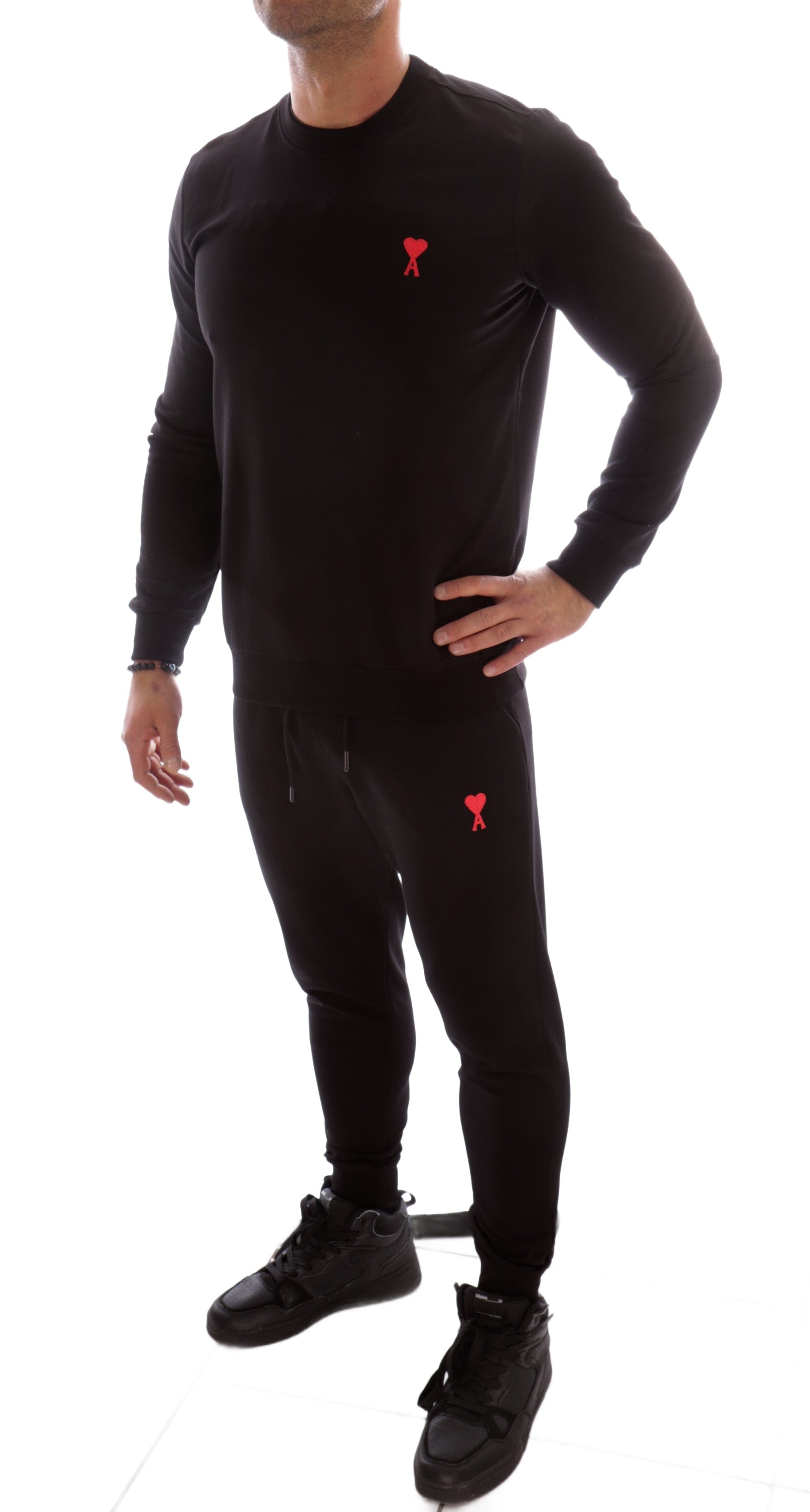 KOMPLET DRESOWY DRESY AMI PARIS SLIM CZARNY