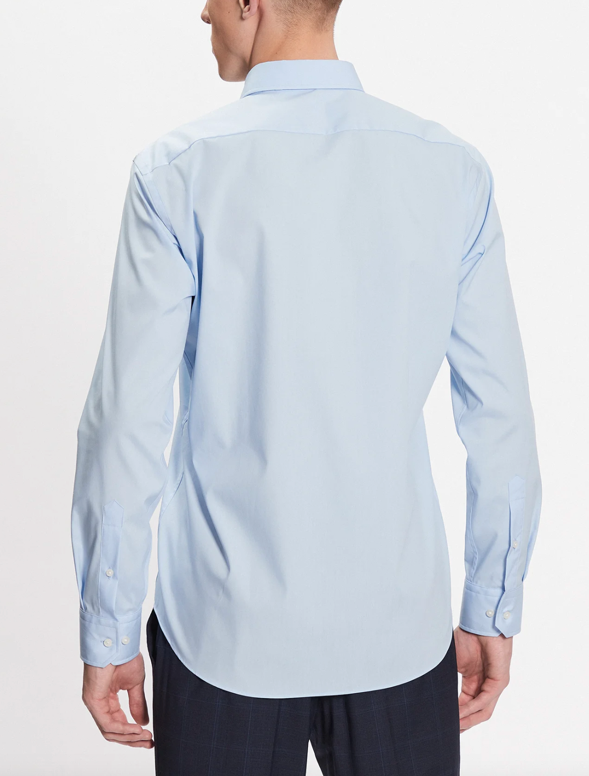 HUGO BOSS SLIM FIT LYCRA Shirt Blue