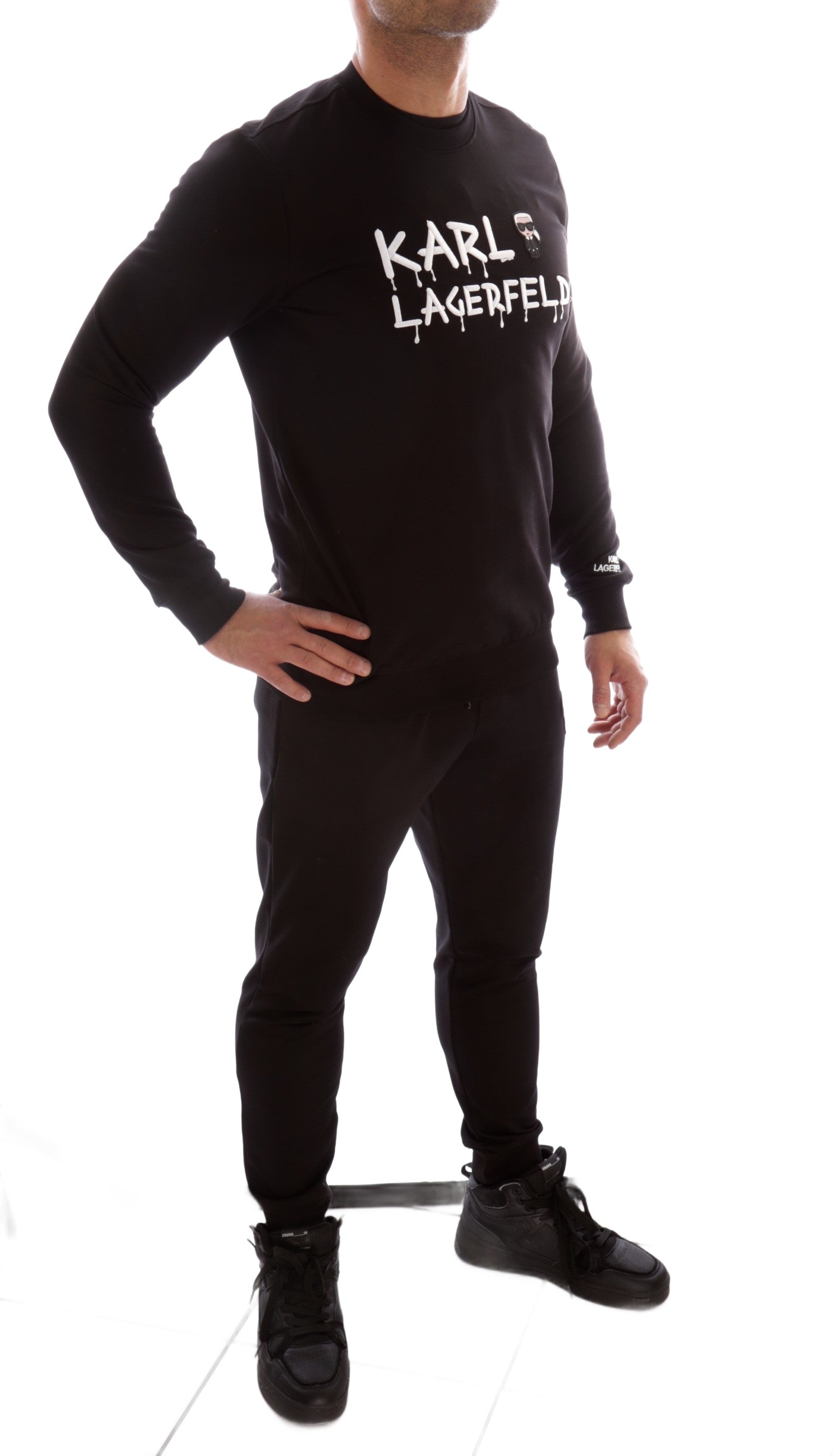 KARL LAGERFELD SLIM BLACK TRACKSUIT