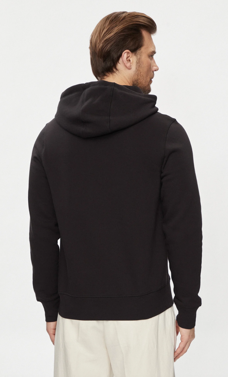TOMMY HILFIGER JET BLACK ORIGINAL BLACK HOODIE SIZE M
