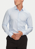 KOSZULA HUGO BOSS SLIM FIT LYCRA Błękitna