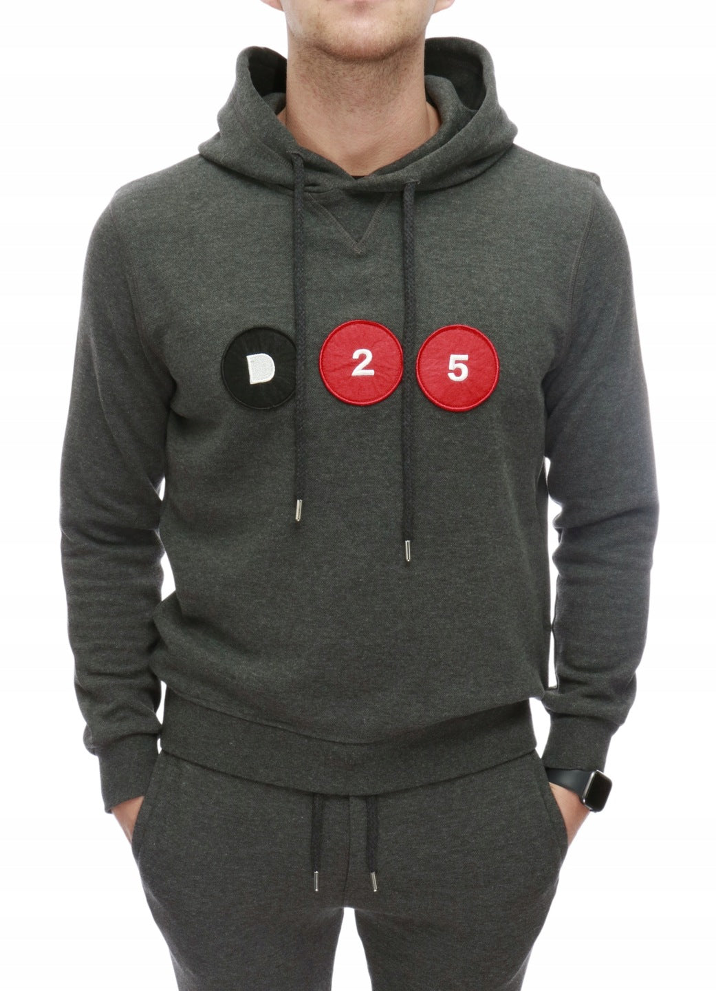 DSQUARED DSQUARED2 D25 LOGO HOODIE GREY