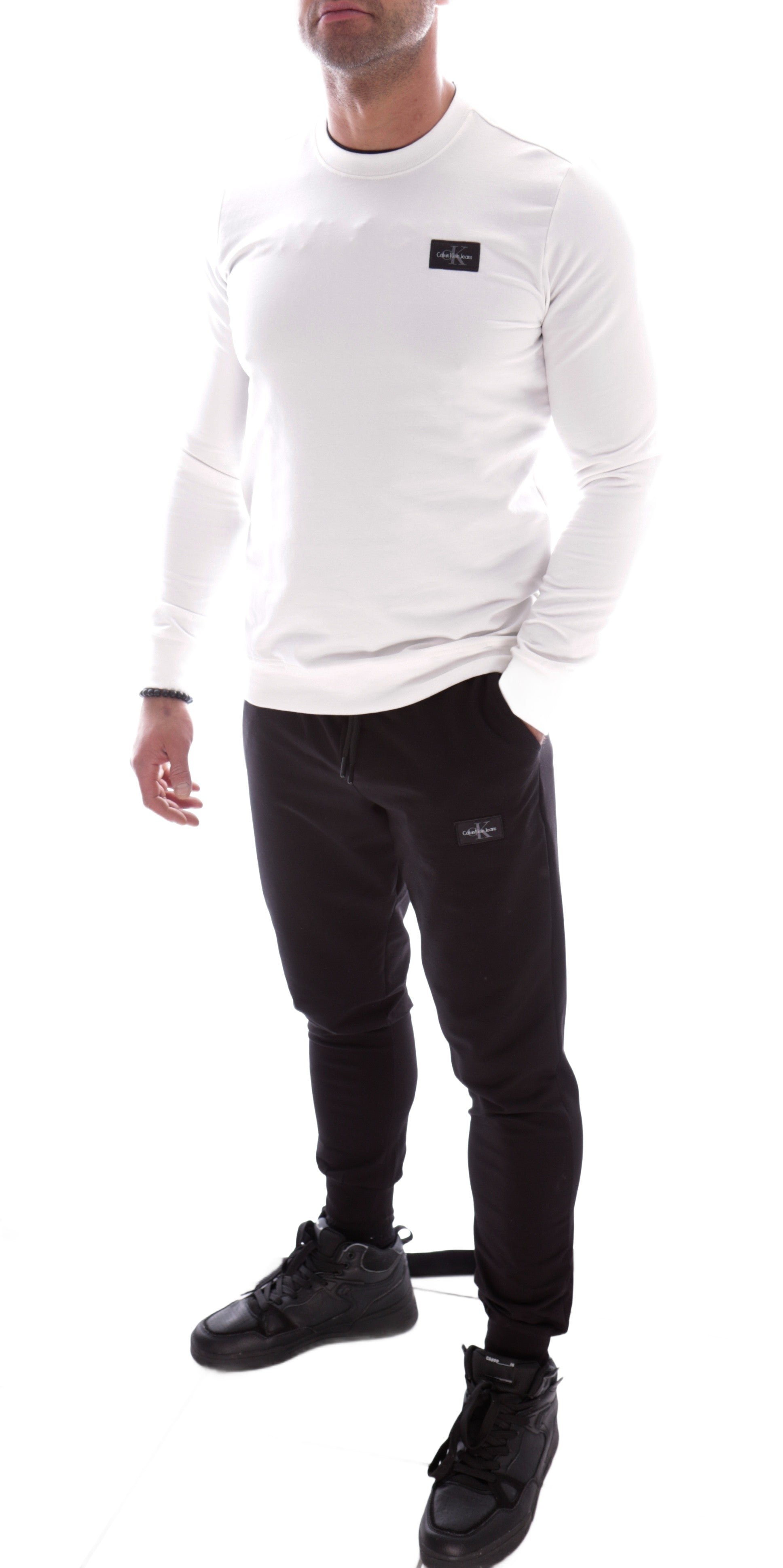 CALVIN KLEIN TRACKSUIT SET BLACK AND WHITE