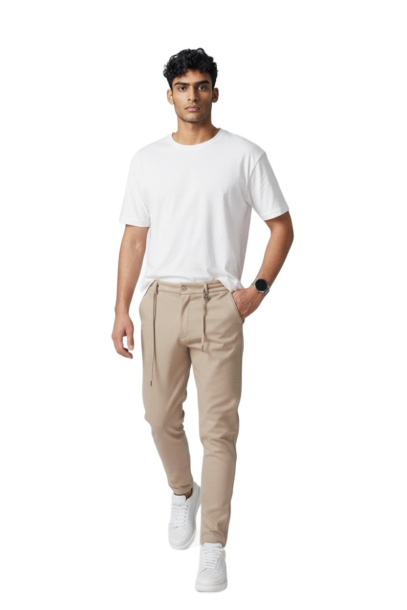 PRADA CHINOS ELEGANT BEIGE CAMEL CASUAL