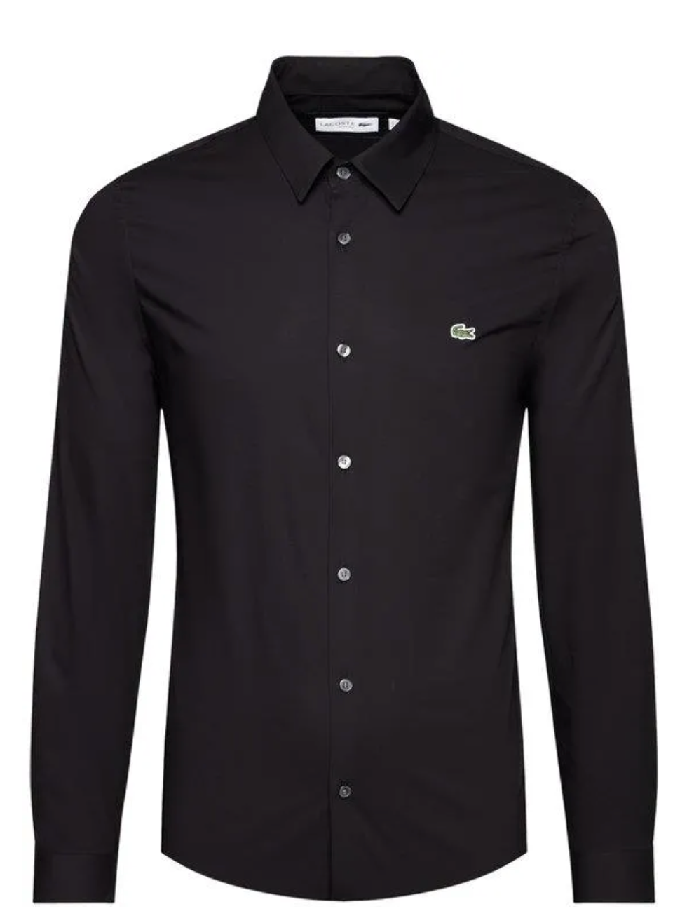 LACOSTE PREMIUM SLIM FIT BLACK SHIRT