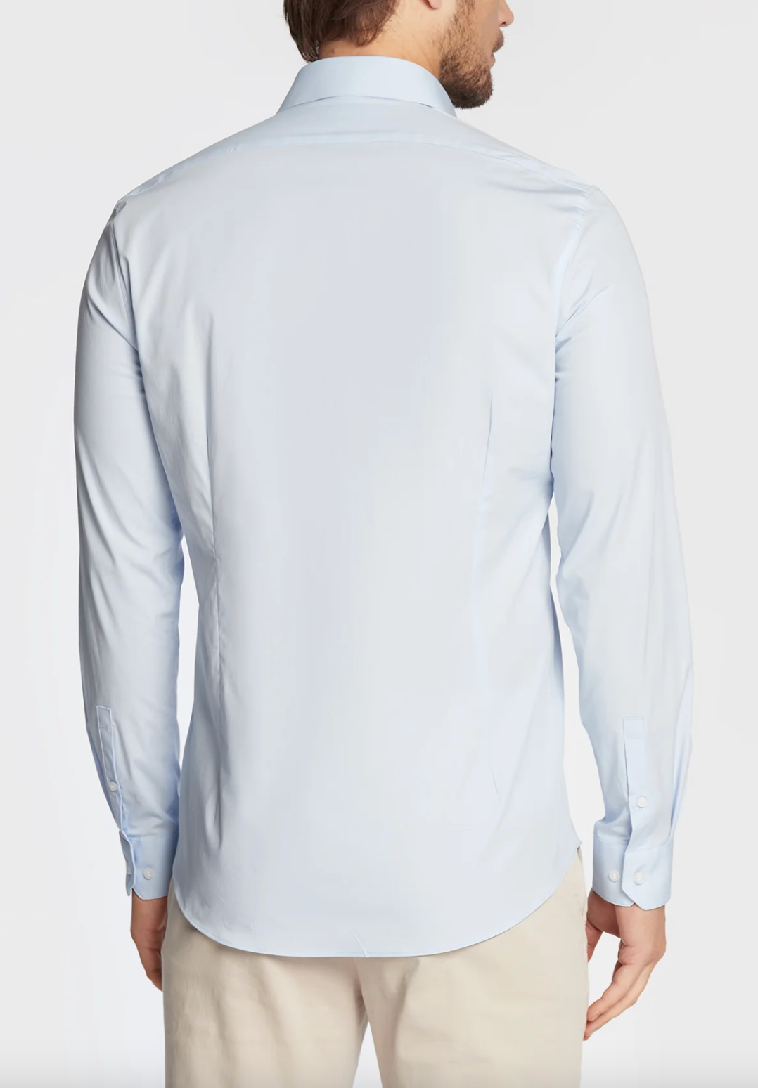 CALVIN KLEIN SLIM FIT LYCRA STRETCH BLUE SHIRT