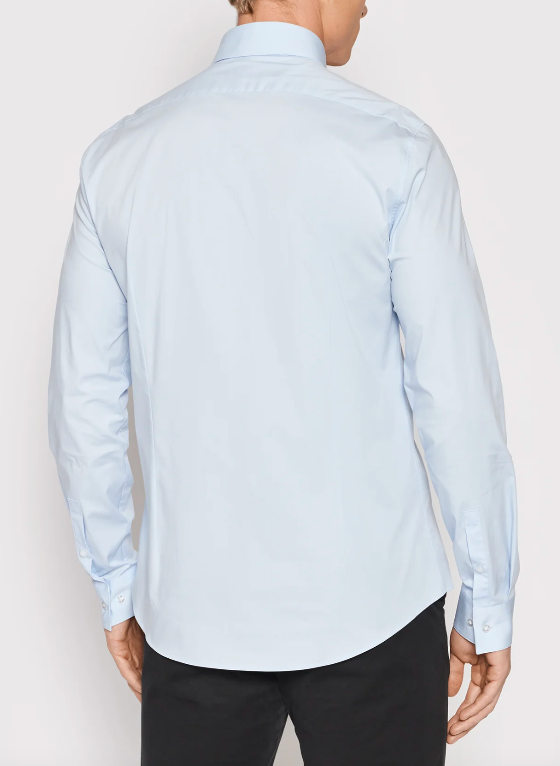 CALVIN KLEIN SLIM FIT LYCRA STRETCH BLUE SHIRT