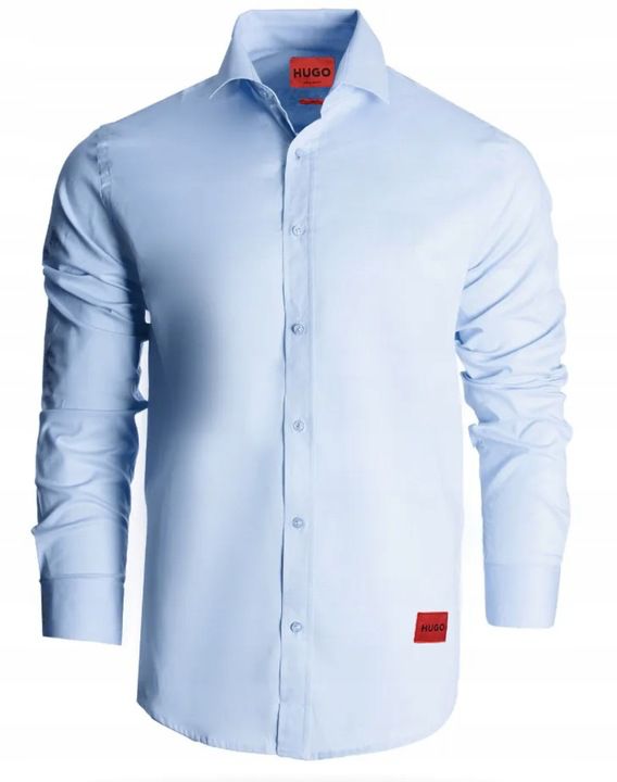 HUGO BOSS SLIM FIT LYCRA Shirt Blue