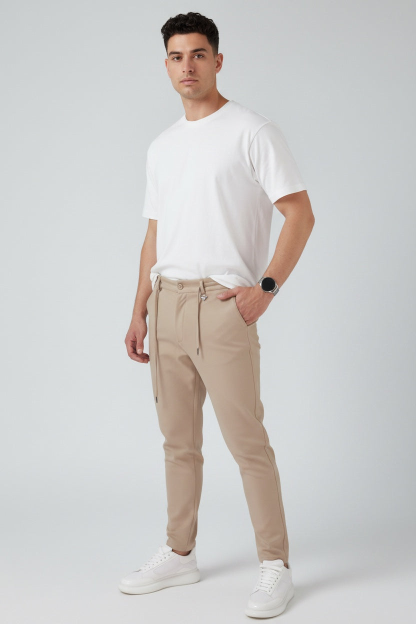 PRADA CHINOS ELEGANT BEIGE CAMEL CASUAL