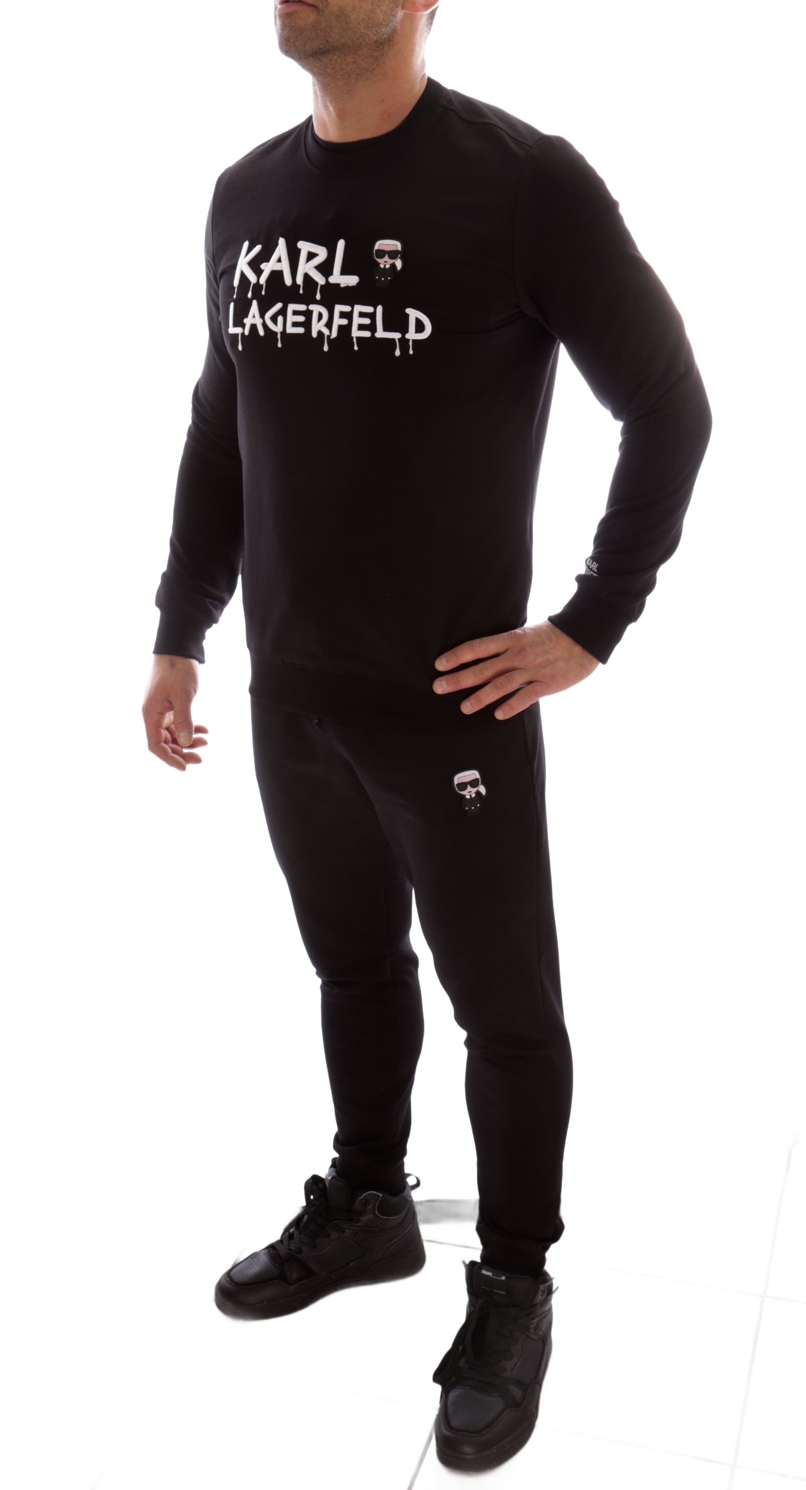 KARL LAGERFELD SLIM BLACK TRACKSUIT