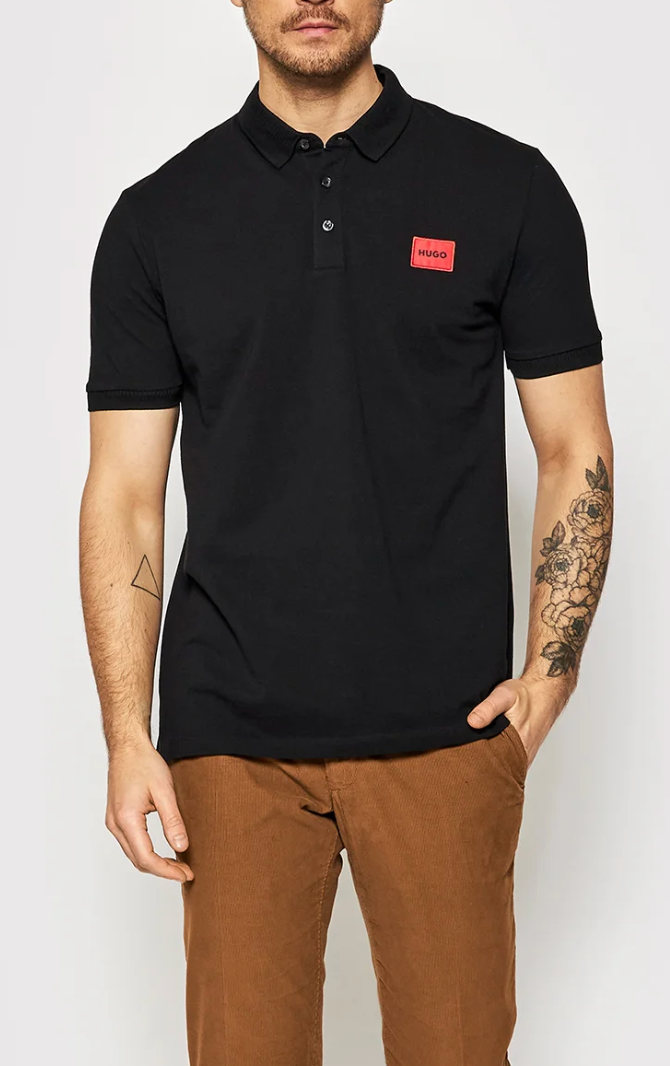 HUGO BOSS BLACK POLO SHIRT REGULAR FIT