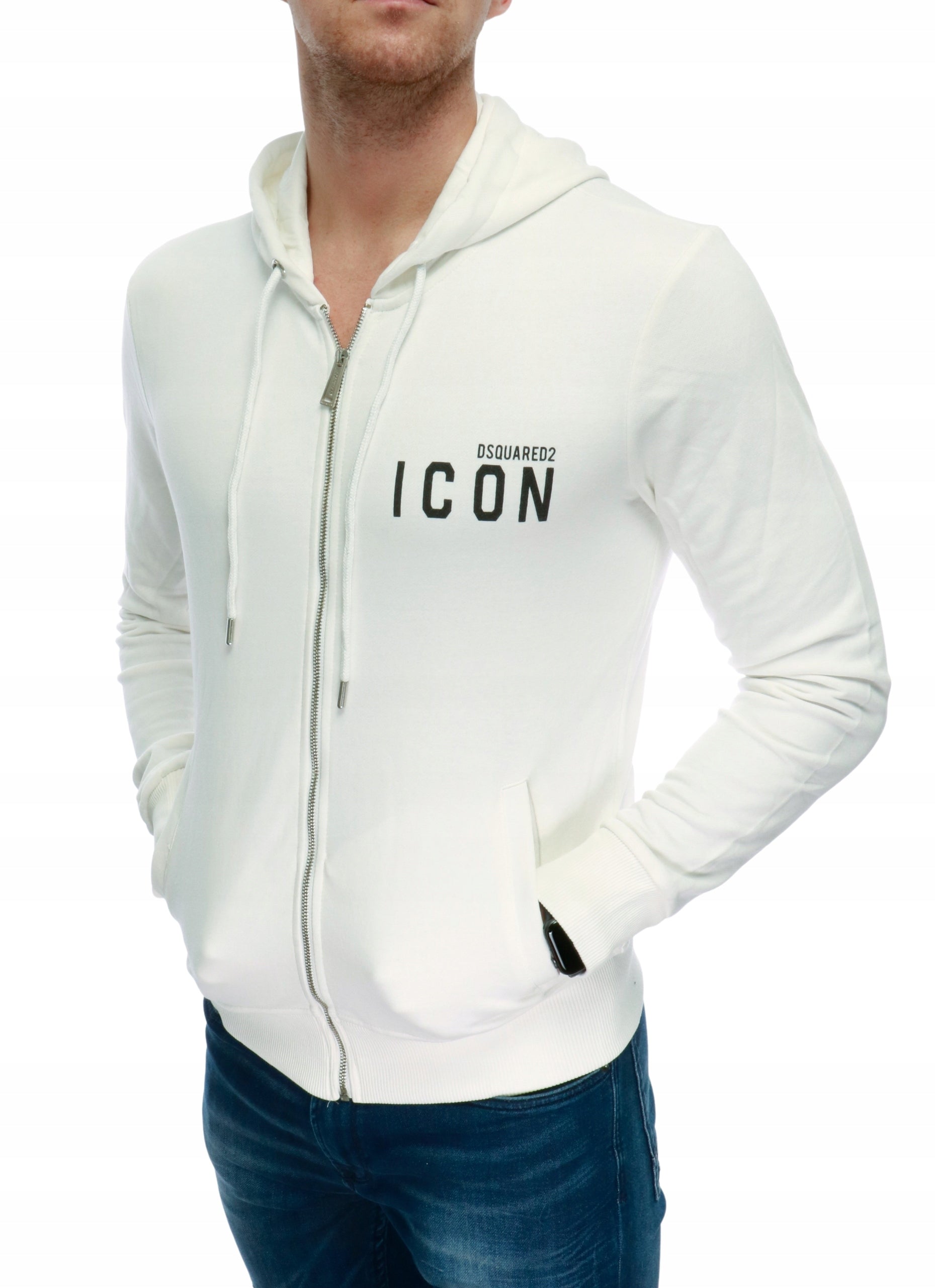 DSQUARED DSQUARED2 ICON WHITE SWEATSHIRT