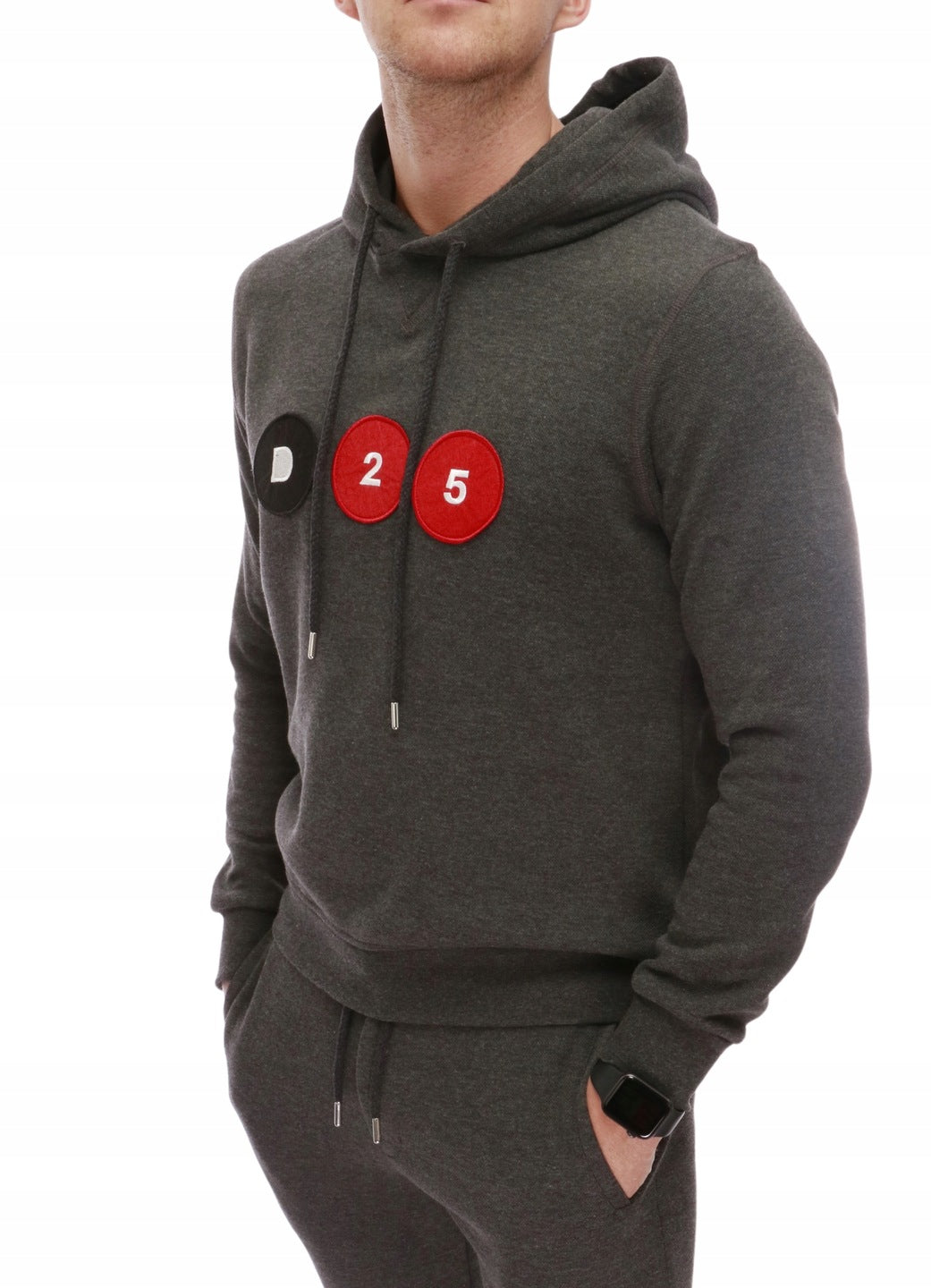 DSQUARED DSQUARED2 D25 LOGO HOODIE GREY