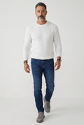 SPODNIE EMPORIO ARMANI PROSTE REGULAR FIT STRETCH NIEBIESKIE