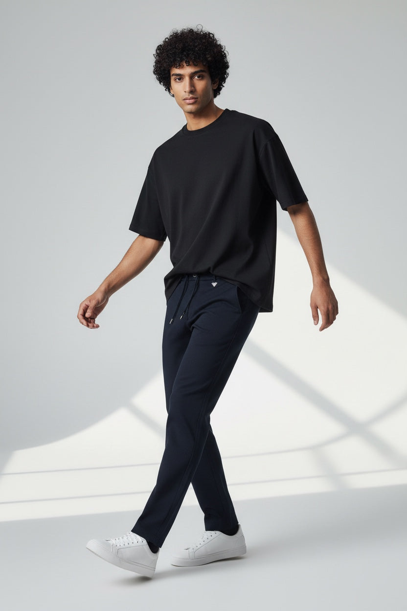 PRADA CHINOS ELEGANT NAVY CASUAL