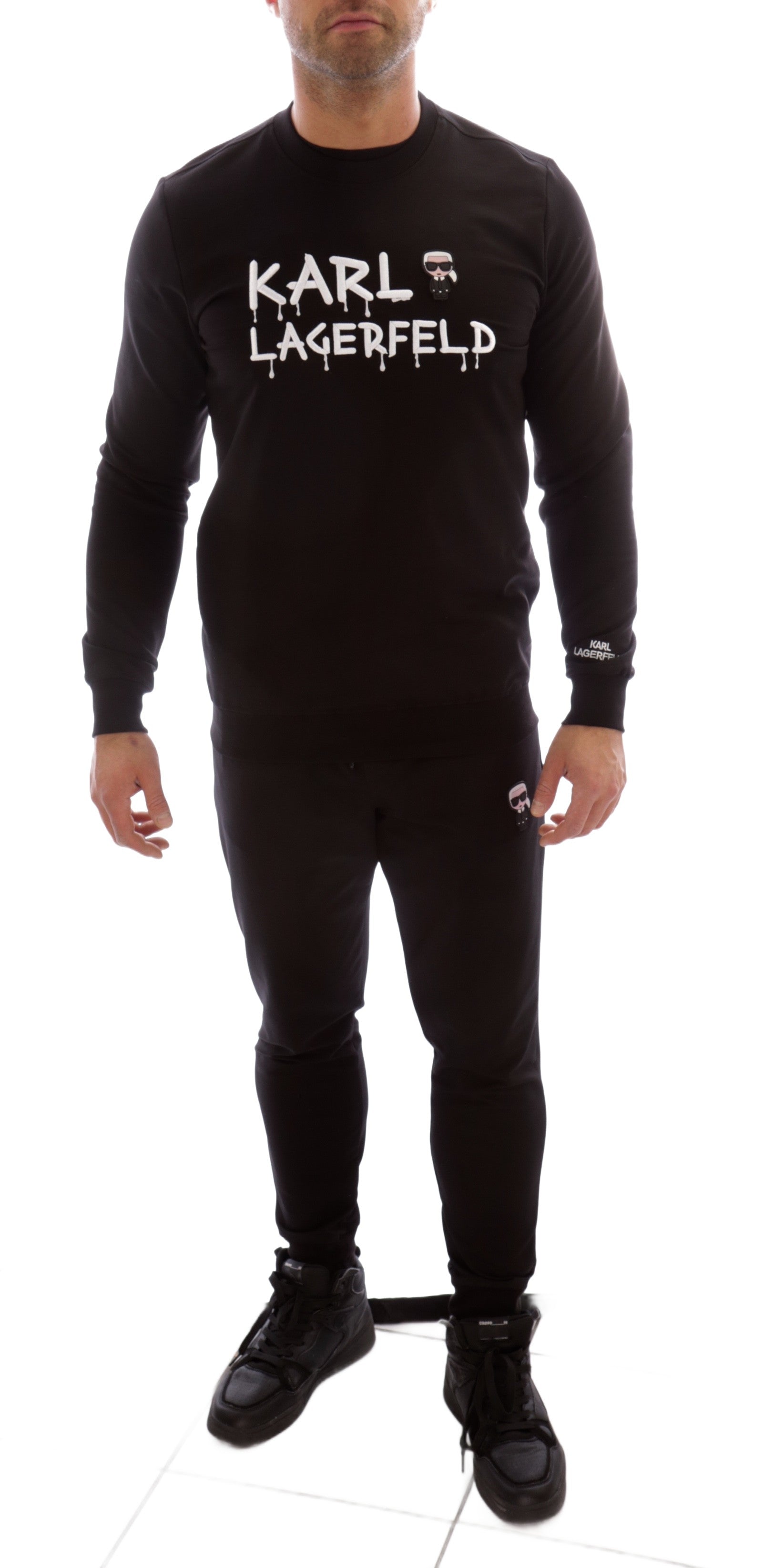 KARL LAGERFELD SLIM BLACK TRACKSUIT
