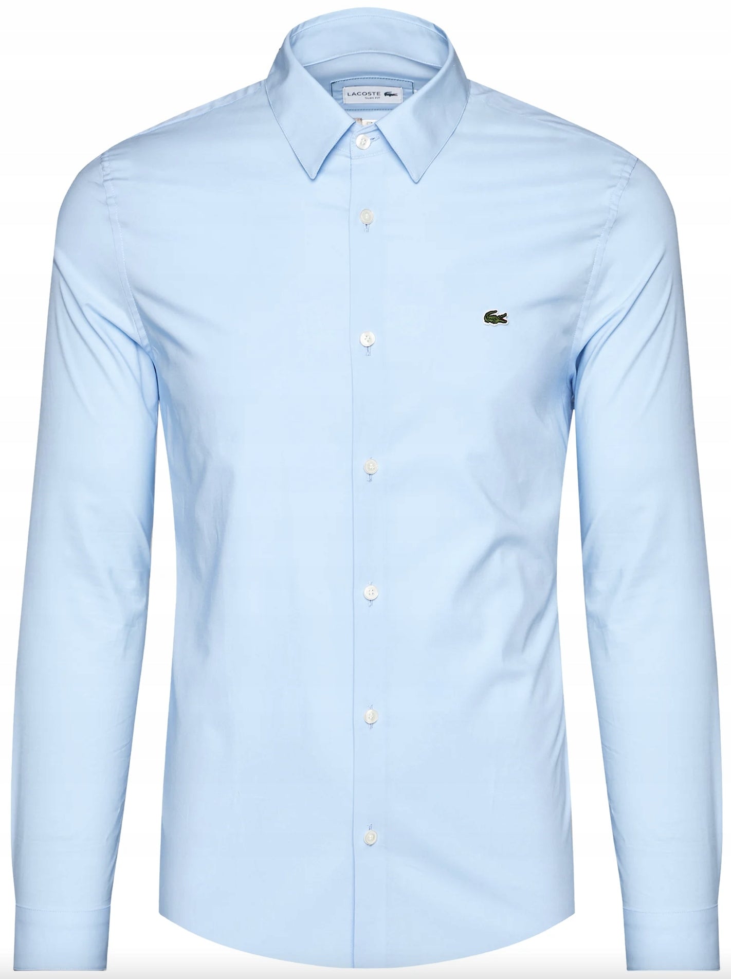 LACOSTE PREMIUM SLIM FIT SHIRT SKY BLUE