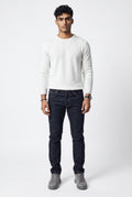 SPODNIE EMPORIO ARMANI PROSTE REGULAR FIT STRETCH DARK DENIM
