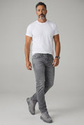 SPODNIE EMPORIO ARMANI PROSTE REGULAR FIT STRETCH SZARE
