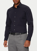 KOSZULA CALVIN KLEIN SLIM FIT LYCRA STRETCH GRANATOWA